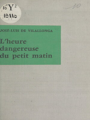 cover image of L'heure dangereuse du petit matin